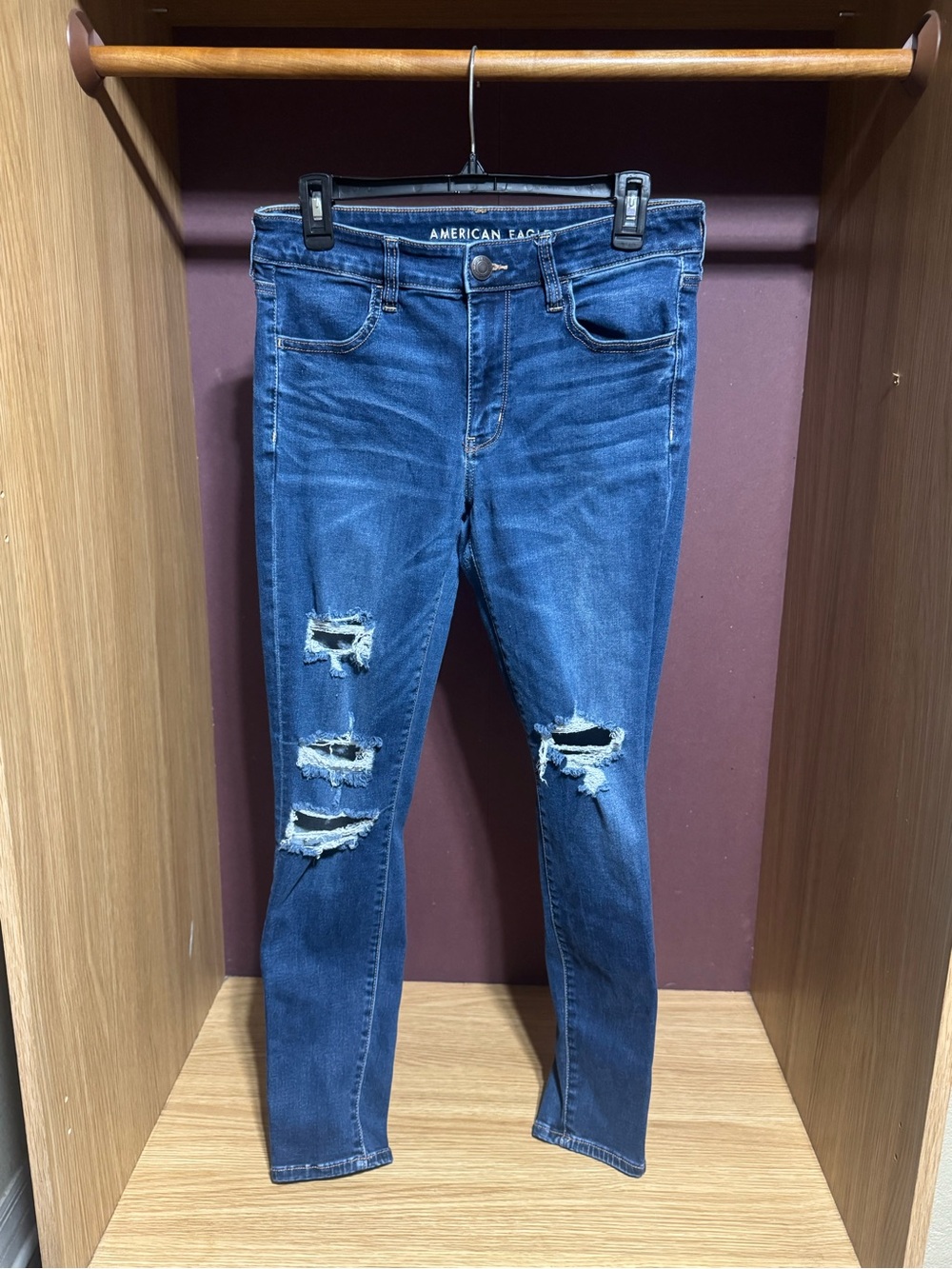 American Eagle Next Level Stretch Distressed Jegging Jeans Size 12 Regular